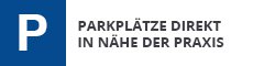 Parkmöglichkeiten an der Praxis in Mülheim
